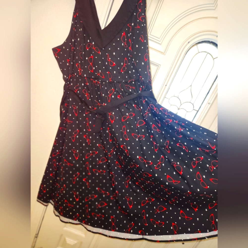 Retro/Rockabilly style swing dress plus size